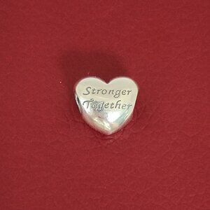 Pandora True Friends Heart Charm Friends are Stronger Together S925 Silver